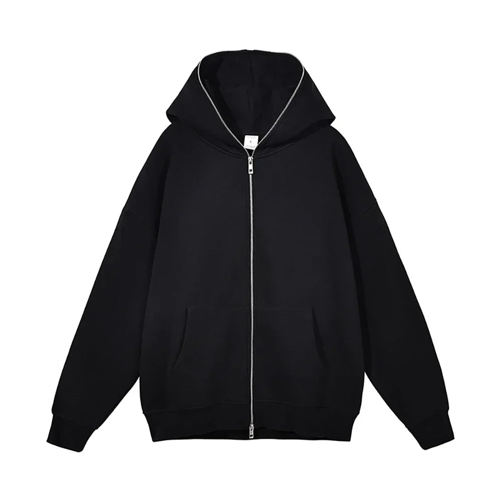 Men's and women's full zip hooded jackets, zip hoodies, casual cardigans, streetwear - PratSN