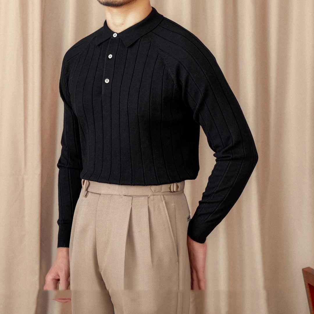 Men's Autumn And Winter British Slim - fitting Lapel Long Sleeve - PratSN