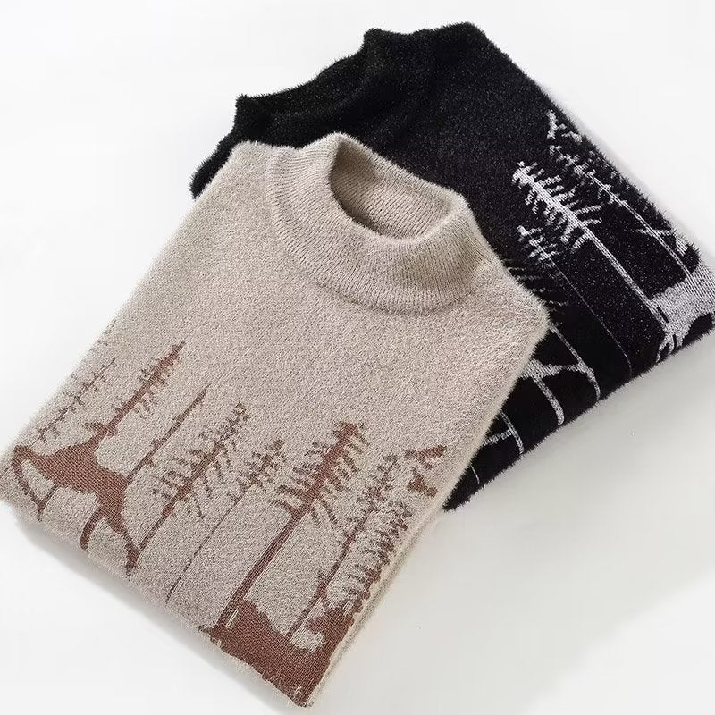 Men's Autumn And Winter Half Turtleneck Sweater Style - PratSN