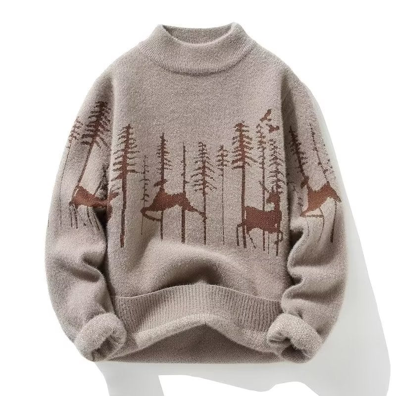 Men's Autumn And Winter Half Turtleneck Sweater Style - PratSN