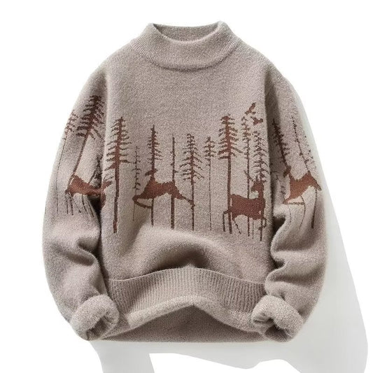 Men's Autumn And Winter Half Turtleneck Sweater Style - PratSN
