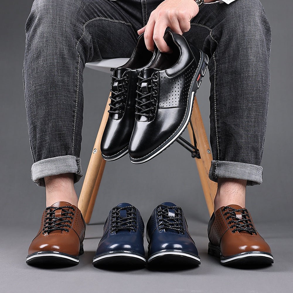 Men's Autumn New British Style Casual Leather Shoes - PratSN