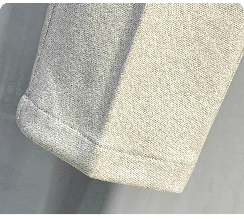 Men's Autumn Winter Formal Business Pants Slim Straight Elastic Waist Fashion Tapered Trousers - PratSN