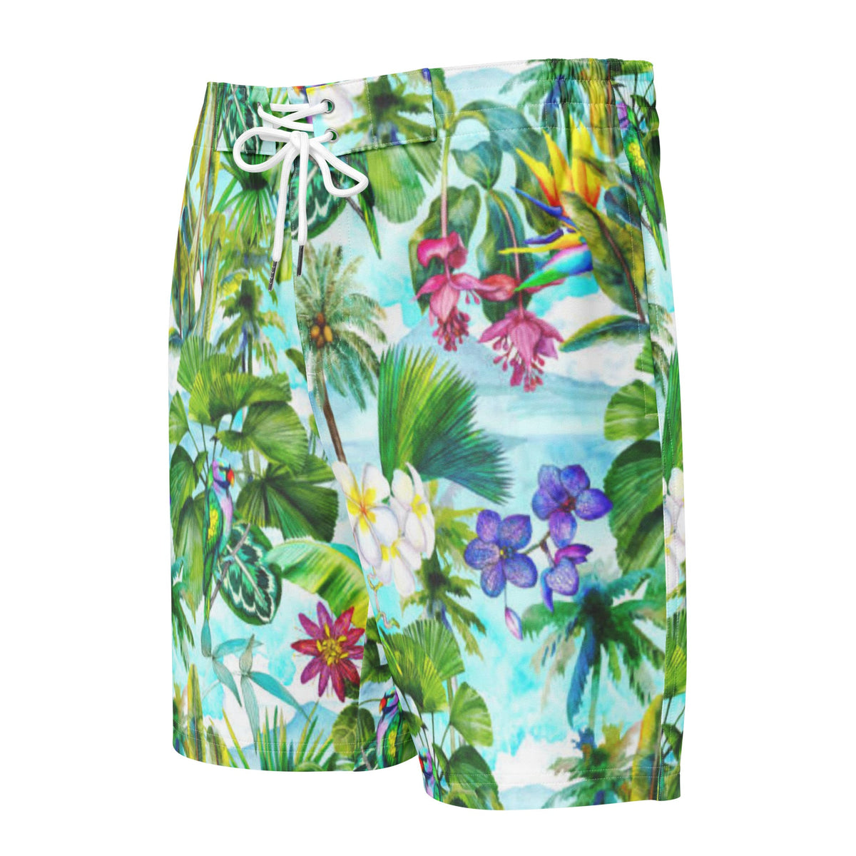 Men's Board Shorts, Classic Boardshort | Jungle Swim Trunks - PratSN