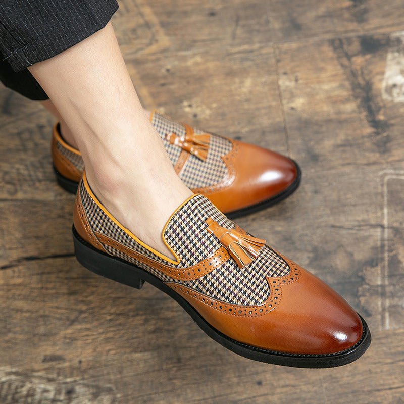 Men's British - style Business Casual Leather Shoes - PratSN