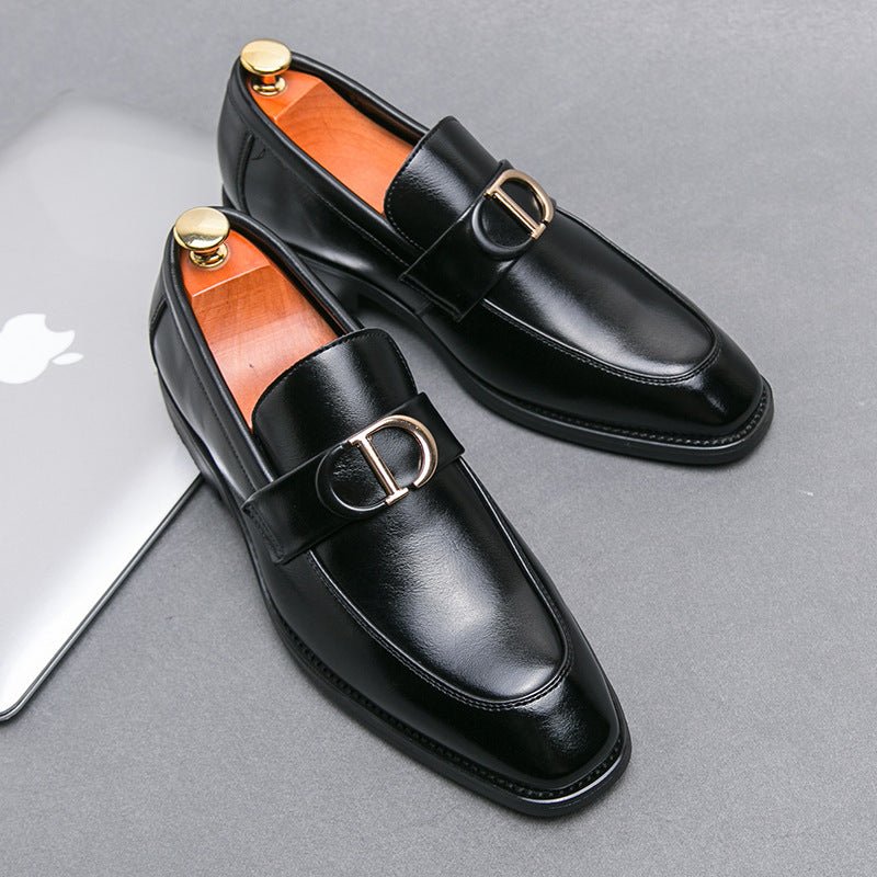 Men's British Wild Slip On Leather Shoes - PratSN