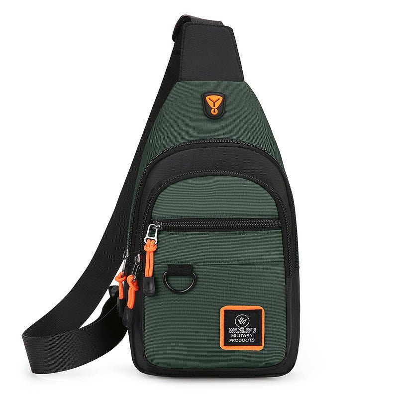 Men's Business Chest Bag Multi - layer One Shoulder Crossbody Bag - PratSN