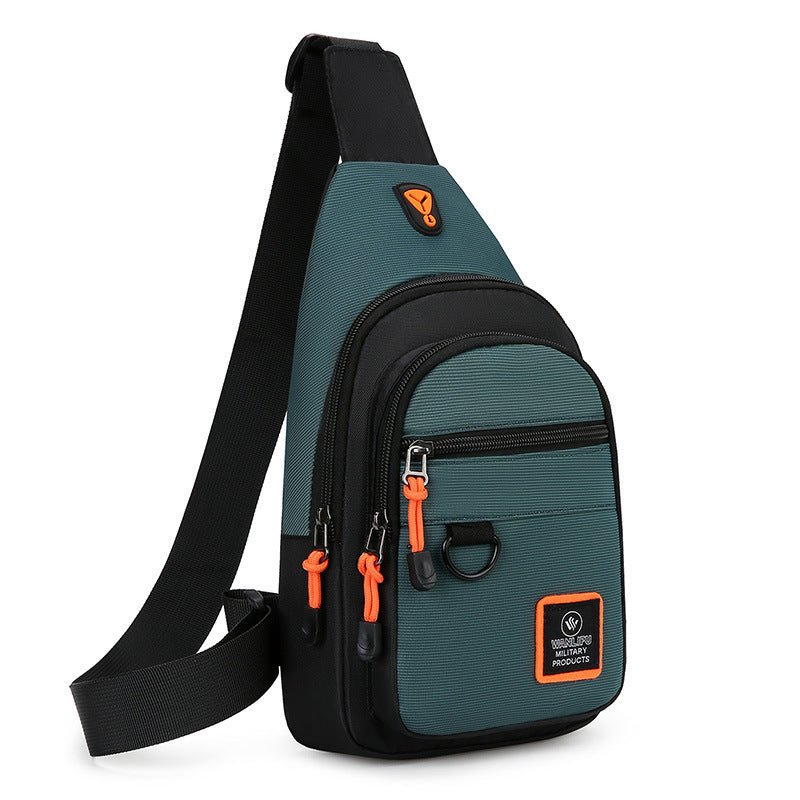 Men's Business Chest Bag Multi - layer One Shoulder Crossbody Bag - PratSN