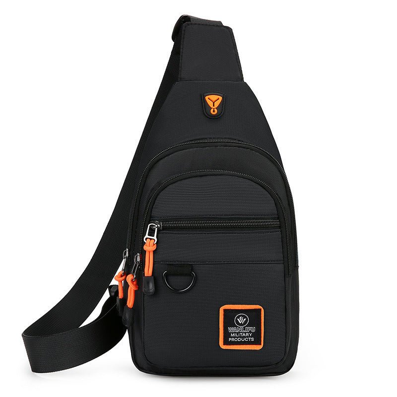 Men's Business Chest Bag Multi - layer One Shoulder Crossbody Bag - PratSN