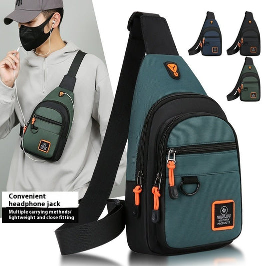 Men's Business Chest Bag Multi - layer One Shoulder Crossbody Bag - PratSN