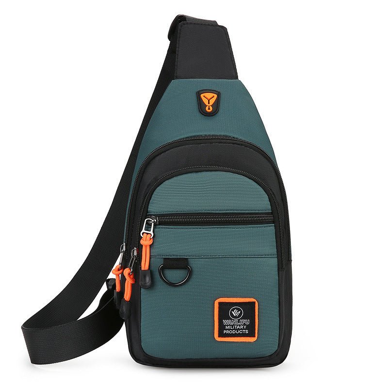 Men's Business Chest Bag Multi - layer One Shoulder Crossbody Bag - PratSN