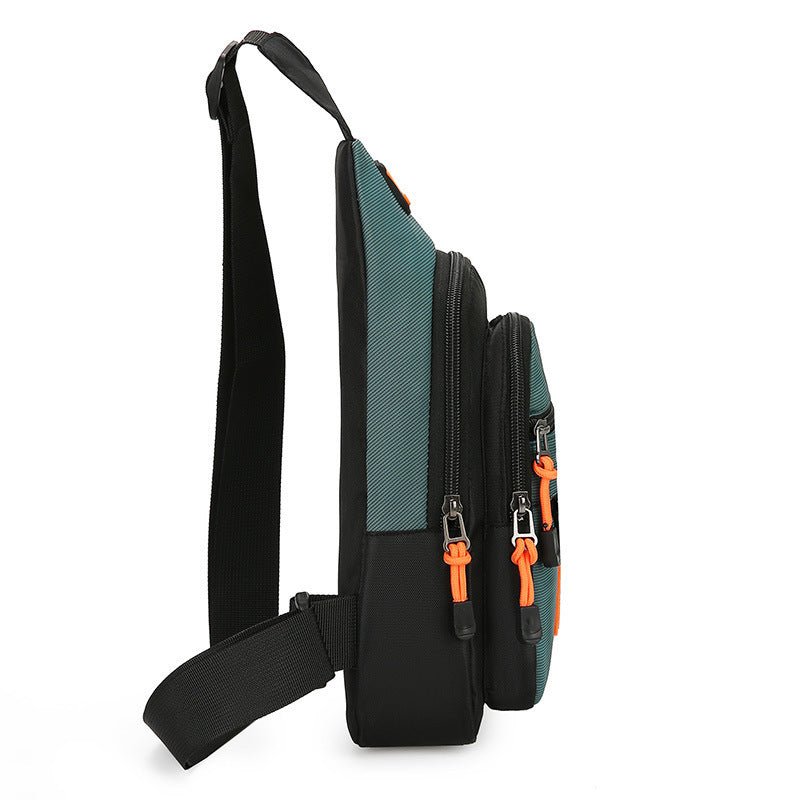 Men's Business Chest Bag Multi - layer One Shoulder Crossbody Bag - PratSN