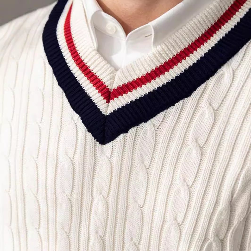 Men's Cardigan V - neck Sweater - PratSN