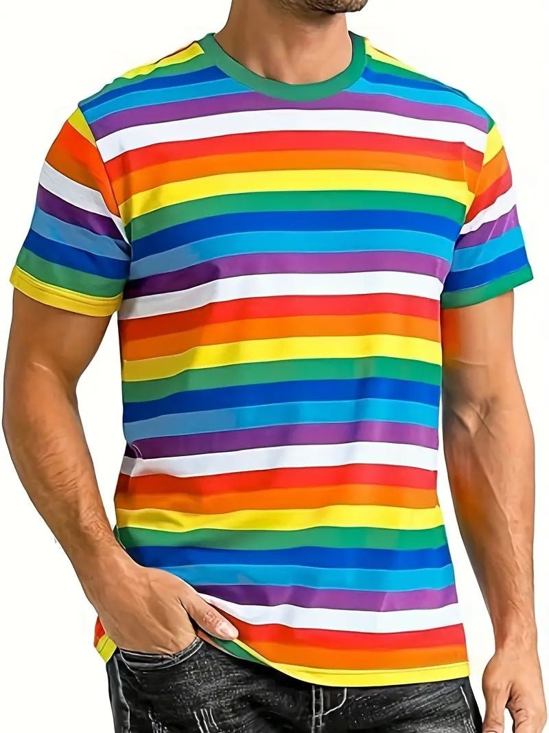 Men's Carnival Fashion Striped T-shirt - PratSN