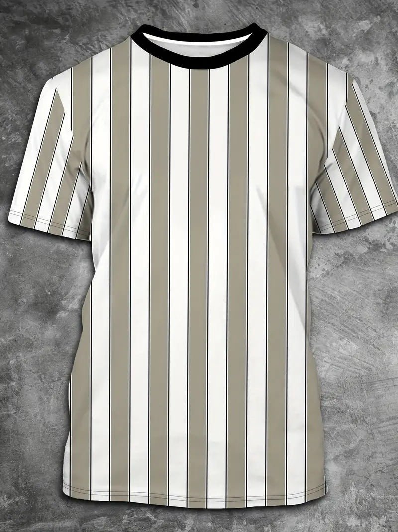 Men's Carnival Fashion Striped T-shirt - PratSN