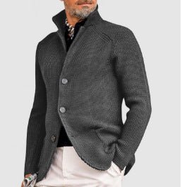 Men's Casual Long - sleeved Knitted Jacket - PratSN