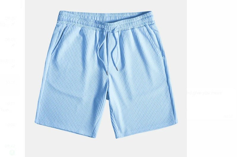 Men's Casual Loose Multi - color Beachwear Short Sleeve Shorts Two - piece Set - PratSN