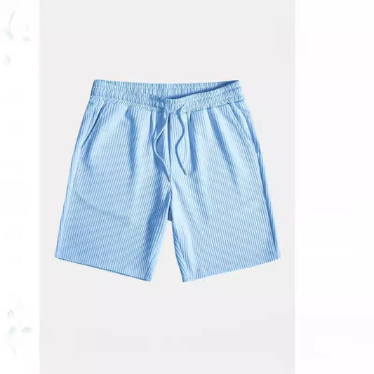 Men's Casual Loose Multi - color Beachwear Short Sleeve Shorts Two - piece Set - PratSN