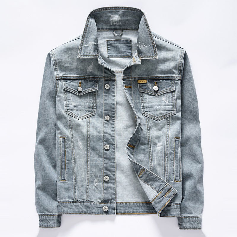 Men's Casual Versatile Denim Jacket Top - PratSN