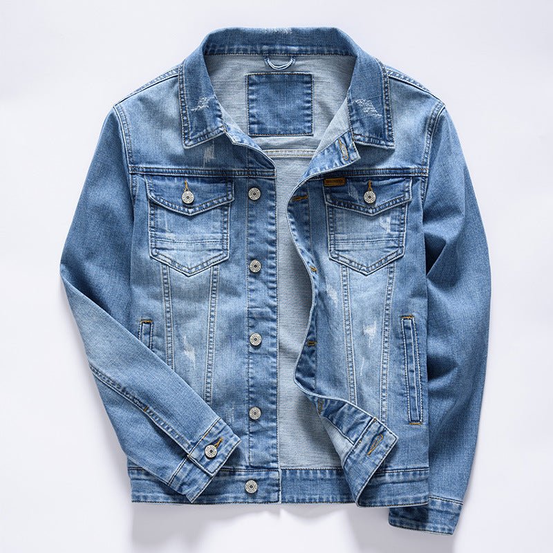 Men's Casual Versatile Denim Jacket Top - PratSN