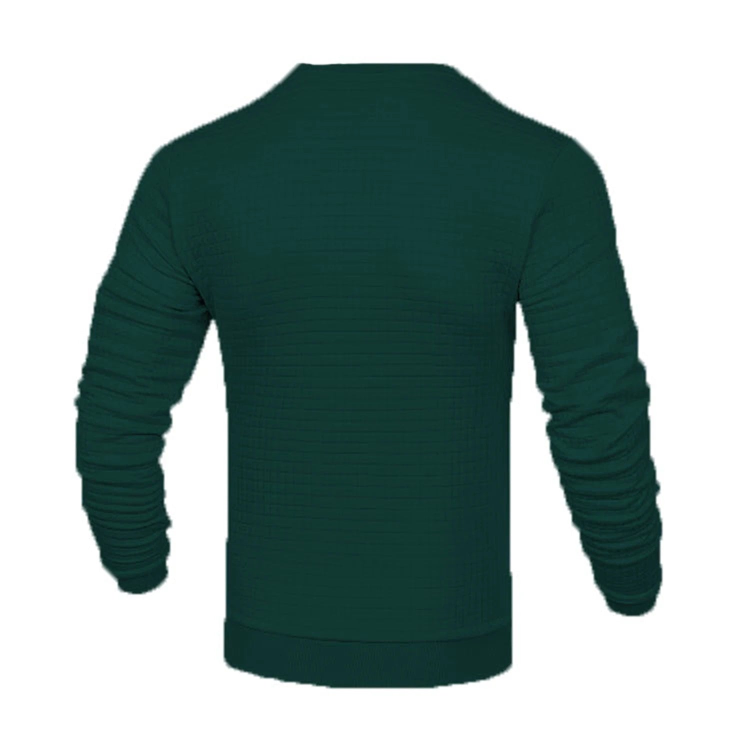 Men's coat fashion small check Waffle youth round neck jacquard check hoodie - PratSN