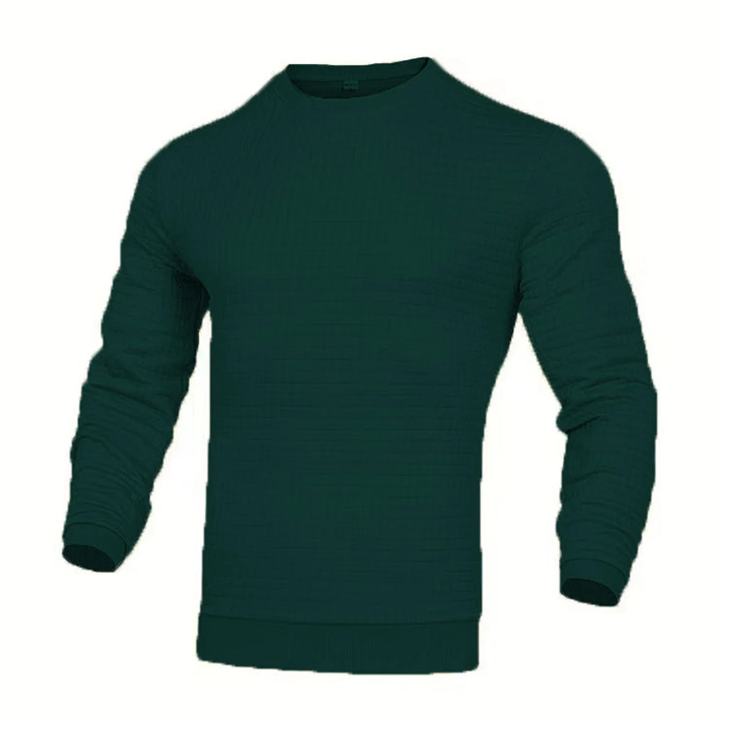 Men's coat fashion small check Waffle youth round neck jacquard check hoodie - PratSN