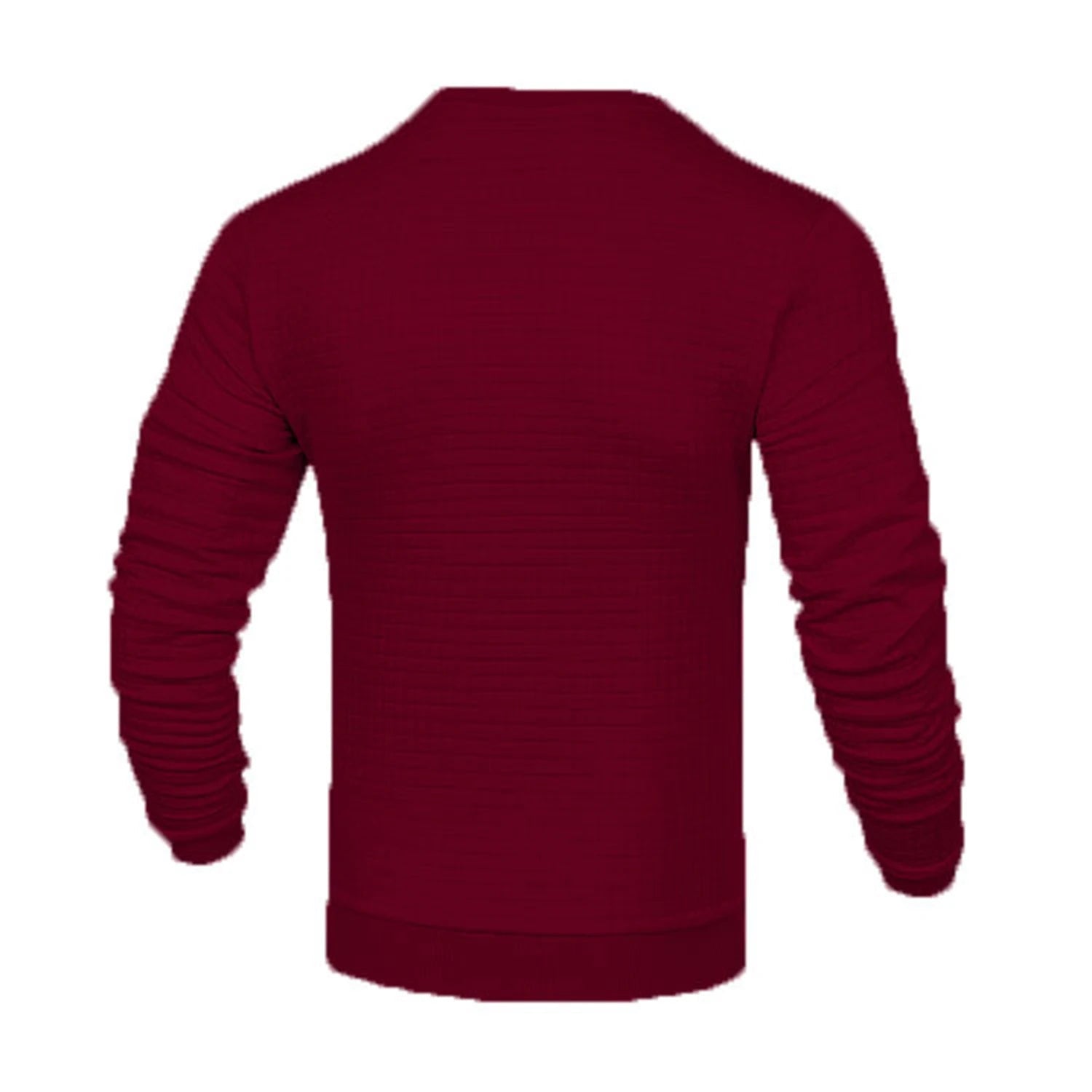 Men's coat fashion small check Waffle youth round neck jacquard check hoodie - PratSN