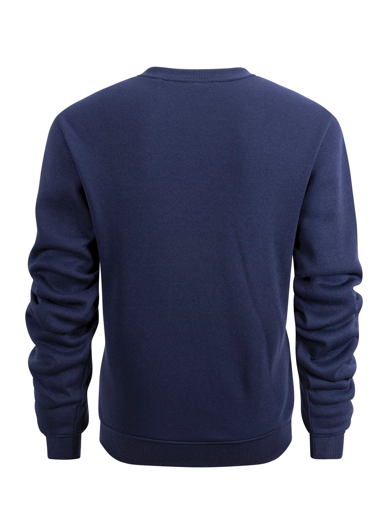 Men's Crew Neck Sweatshirts Solid Color Sweatwear Spring Outdoor Casual Daily Long Sleeve Pullover Hoodie Man Sportswear - PratSN