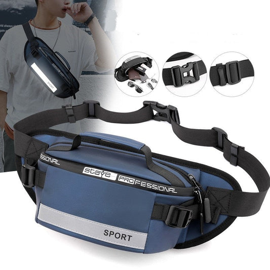 Men's Crossbody Bag Reflective Waist Bags Bag Pack For Travel Walking Running Hiking Cycling - PratSN