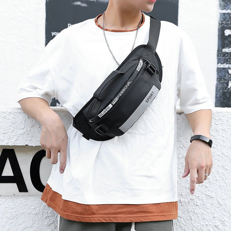 Men's Crossbody Bag Reflective Waist Bags Bag Pack For Travel Walking Running Hiking Cycling - PratSN