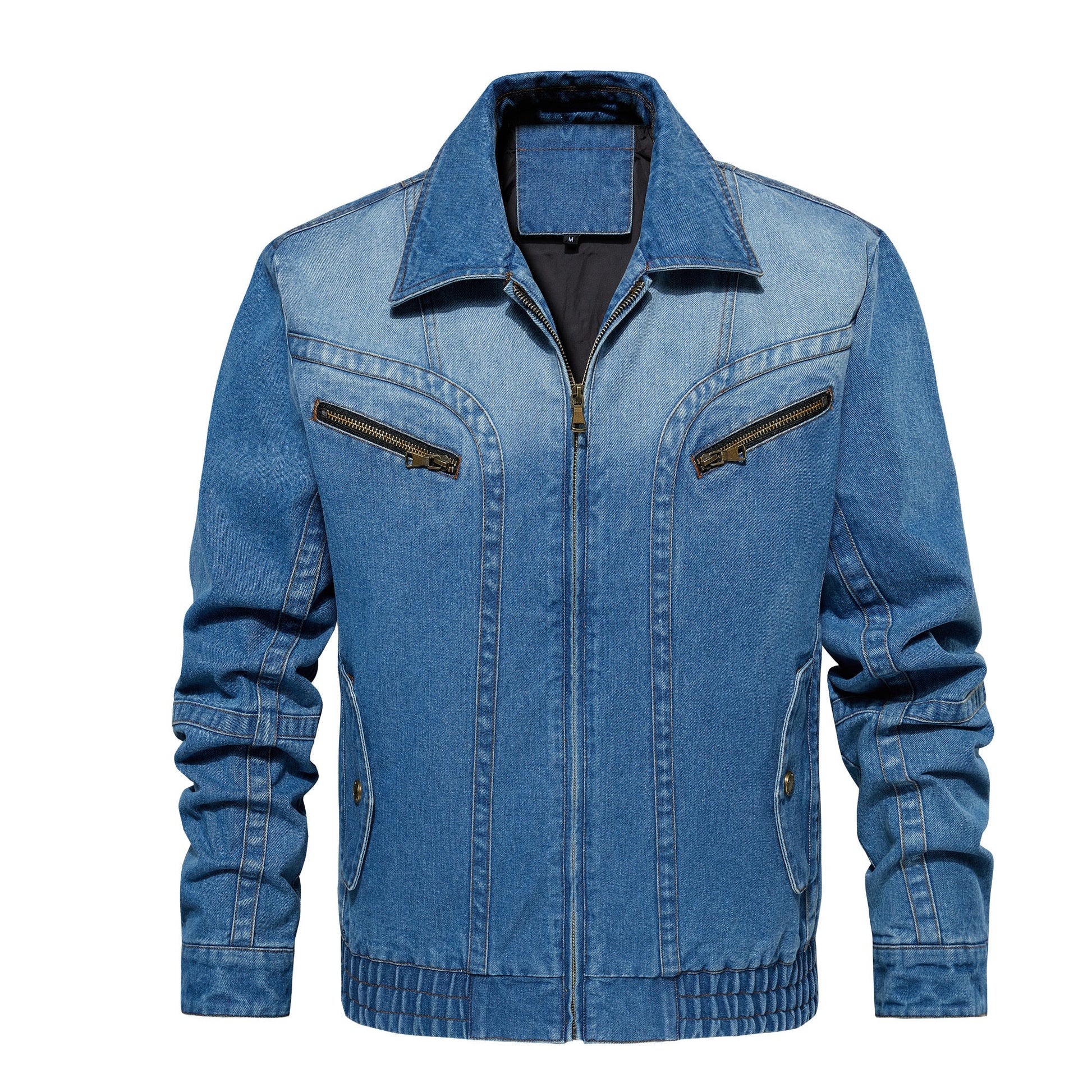 Men's Denim Jacket - Multi - Pocket Design, Spring & Autumn Outerwear - PratSN