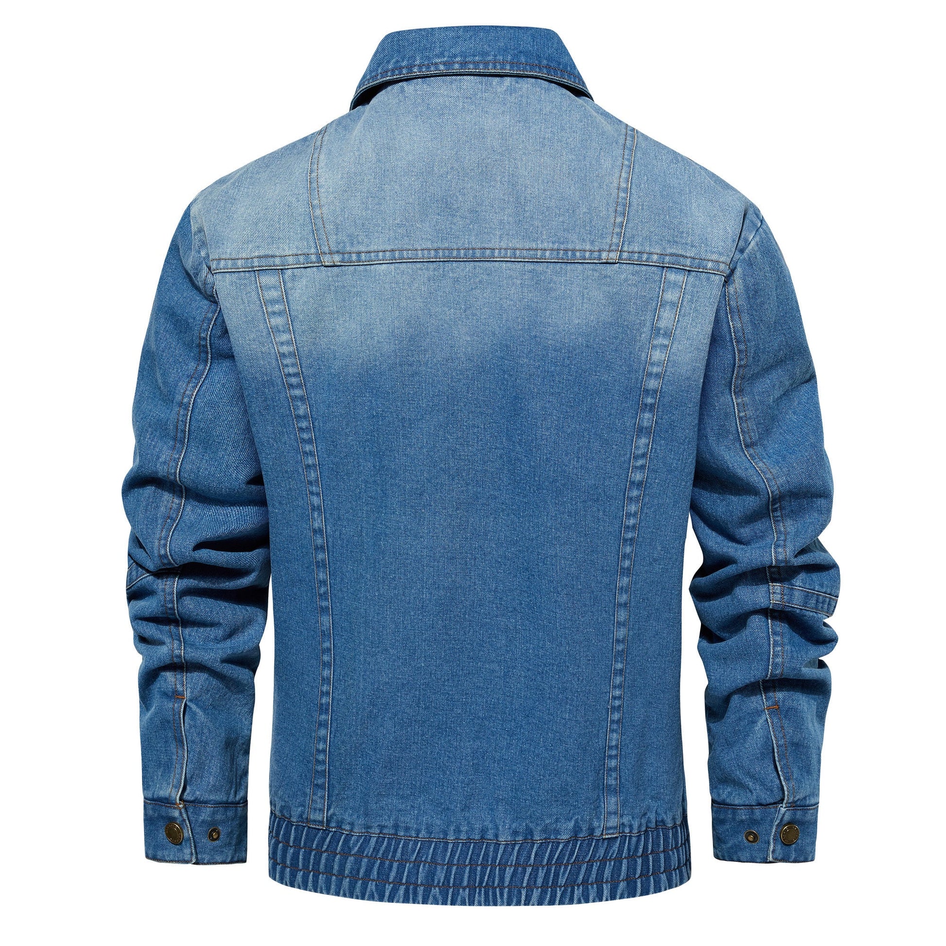 Men's Denim Jacket - Multi - Pocket Design, Spring & Autumn Outerwear - PratSN