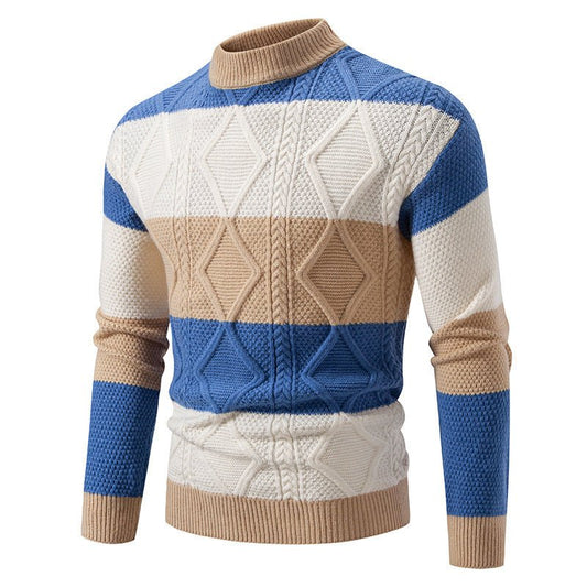 Men's Fall Winter Color Matching Sweater - PratSN