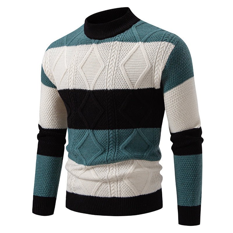 Men's Fall Winter Color Matching Sweater - PratSN