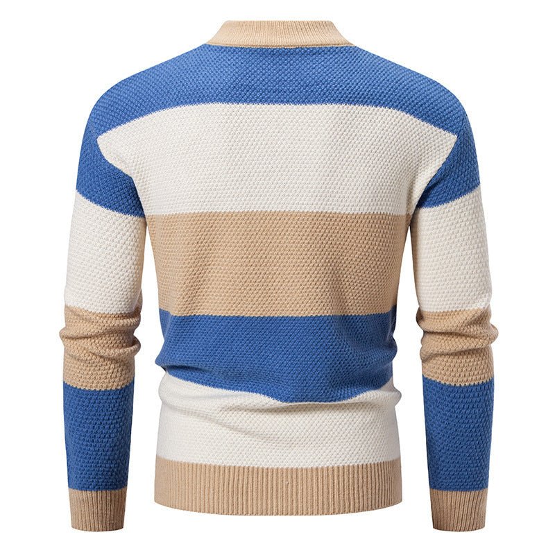 Men's Fall Winter Color Matching Sweater - PratSN