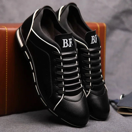 Men's Fashion Casual Shoes New British Style Gentlemen's Four Seasons Banquet Sports Shoes Wear Resistant Comfortable Flat Shoes - PratSN