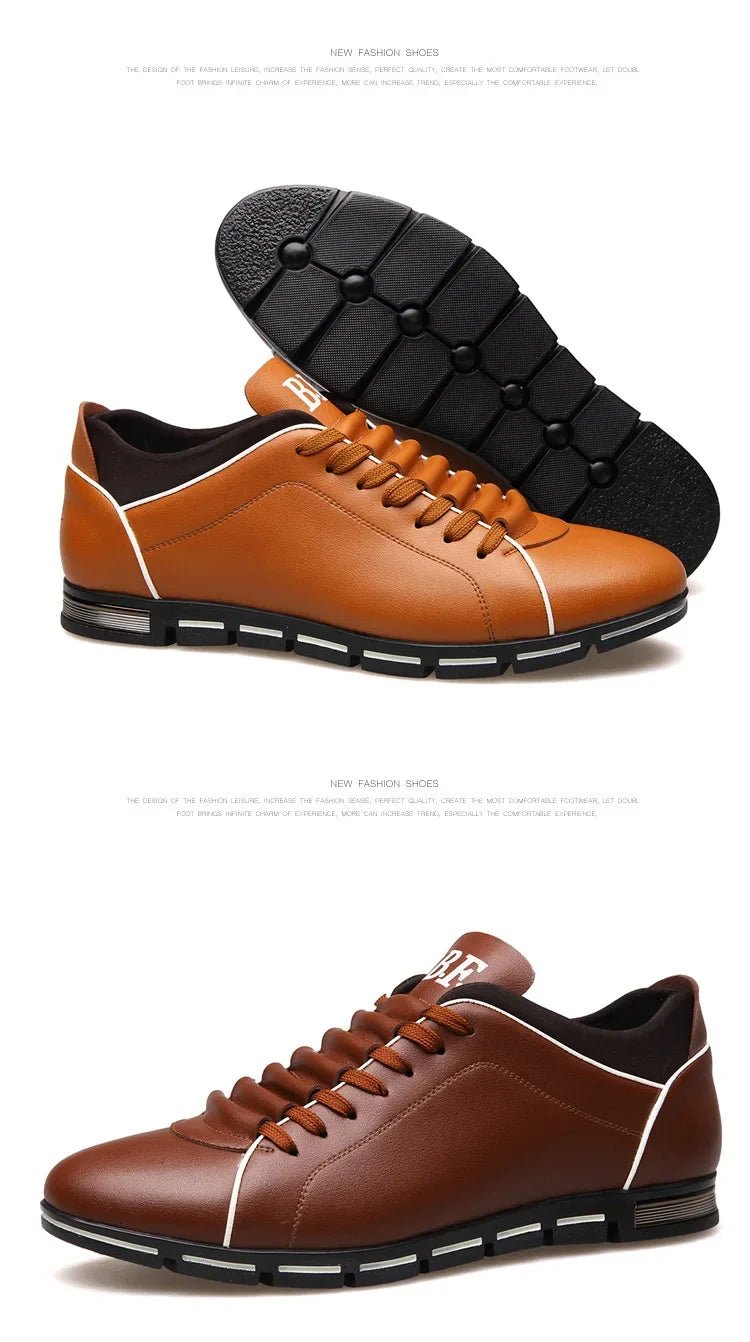 Men's Fashion Casual Shoes New British Style Gentlemen's Four Seasons Banquet Sports Shoes Wear Resistant Comfortable Flat Shoes - PratSN
