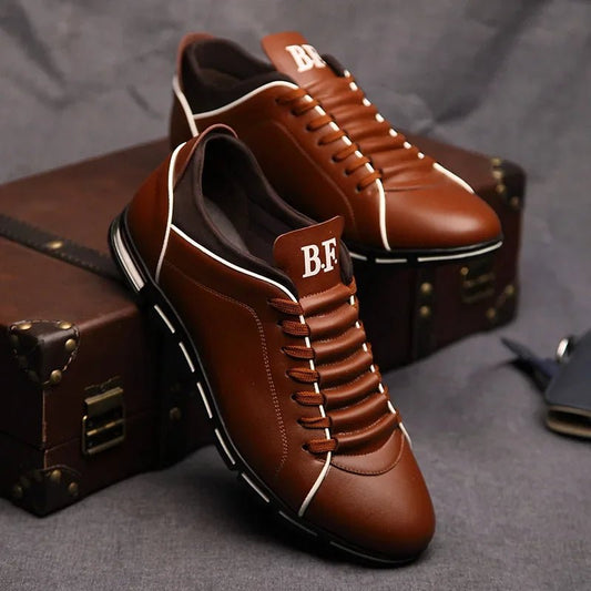 Men's Fashion Casual Shoes New British Style Gentlemen's Four Seasons Banquet Sports Shoes Wear Resistant Comfortable Flat Shoes - PratSN