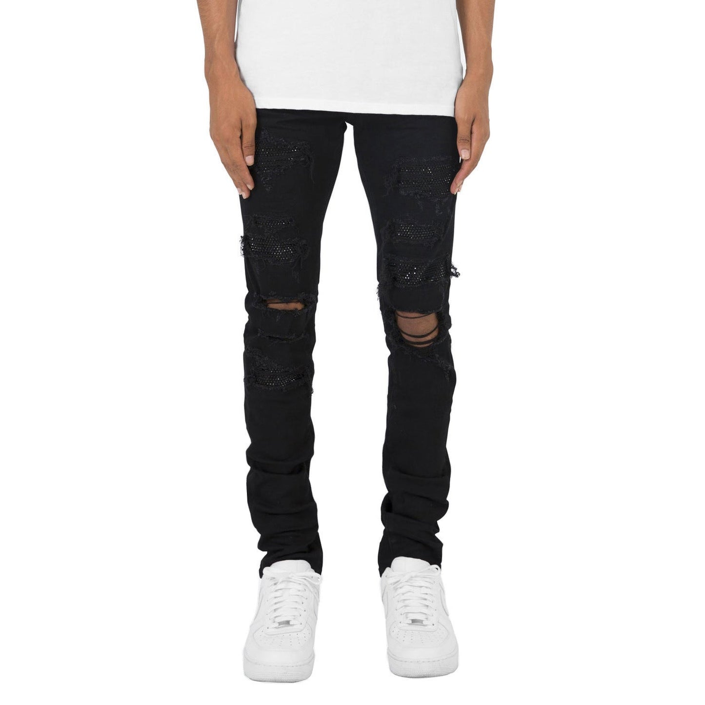 Men's Fashion Personality Slim Stretch Jeans - PratSN