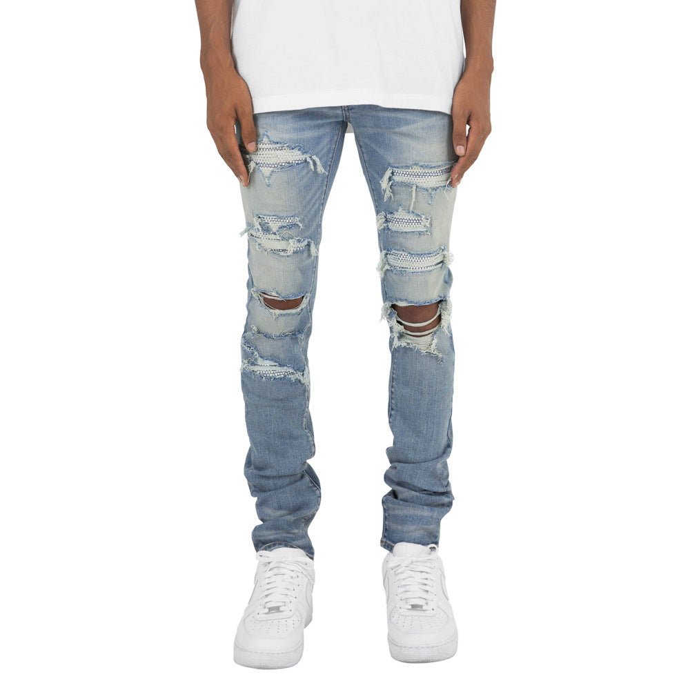 Men's Fashion Personality Slim Stretch Jeans - PratSN