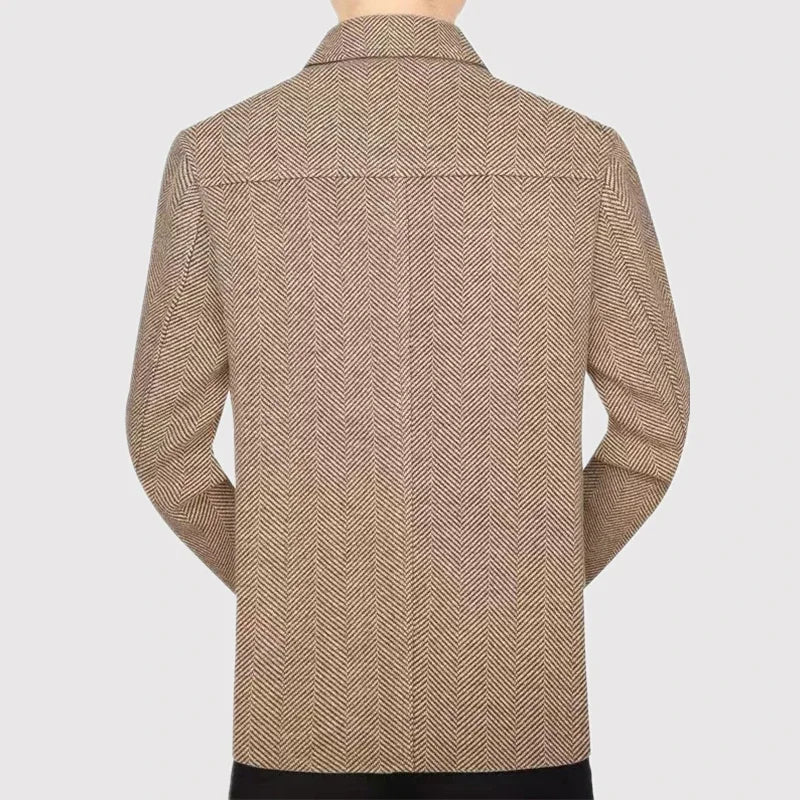 Men's Fashion Spring New Casual Lapel Jacket 2025 High Quality Handsome Business Top for Middle - aged Dad Suit - PratSN