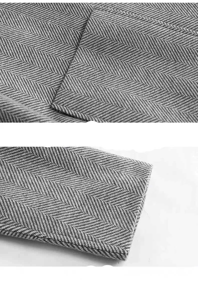 Men's Fashion Spring New Casual Lapel Jacket 2025 High Quality Handsome Business Top for Middle - aged Dad Suit - PratSN