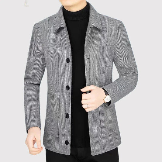 Men's Fashion Spring New Casual Lapel Jacket 2025 High Quality Handsome Business Top for Middle - aged Dad Suit - PratSN
