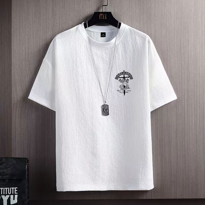 Men's Ice Silk Short Sleeve T-shirt - PratSN
