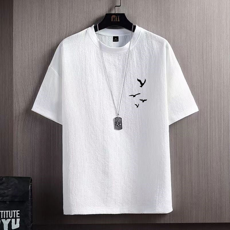 Men's Ice Silk Short Sleeve T-shirt - PratSN