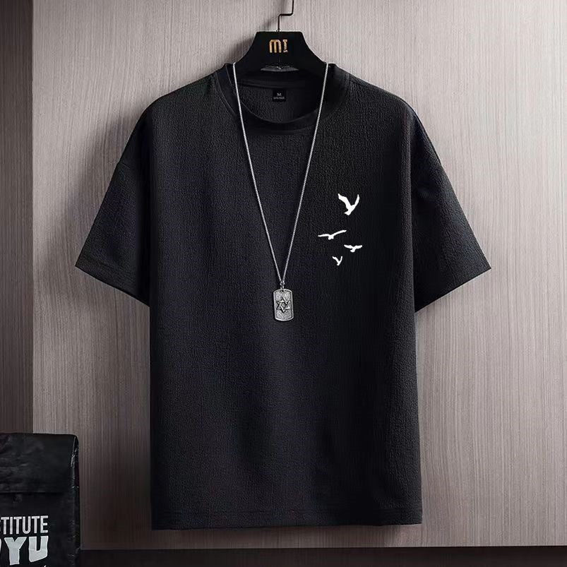 Men's Ice Silk Short Sleeve T-shirt - PratSN