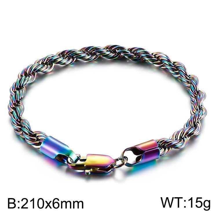 Men's Japanese Buckle Hemp Flowers Chain Twisted String Chain Bracelet - PratSN