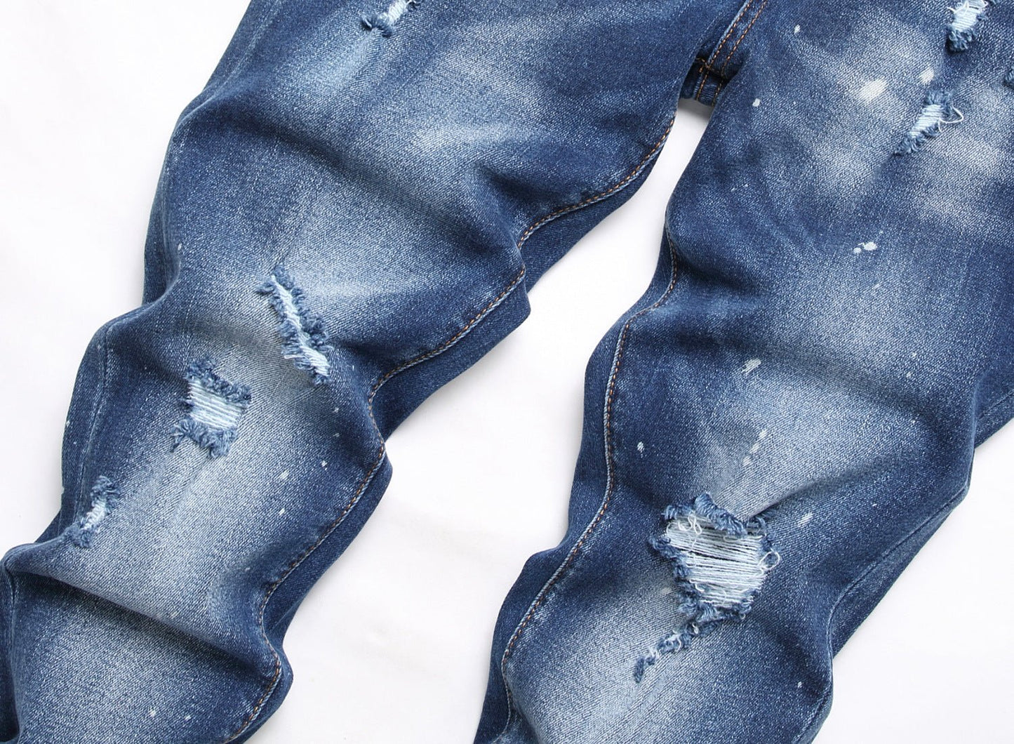 Men's Jeans Ripped Fashion Ornaments Trend - PratSN