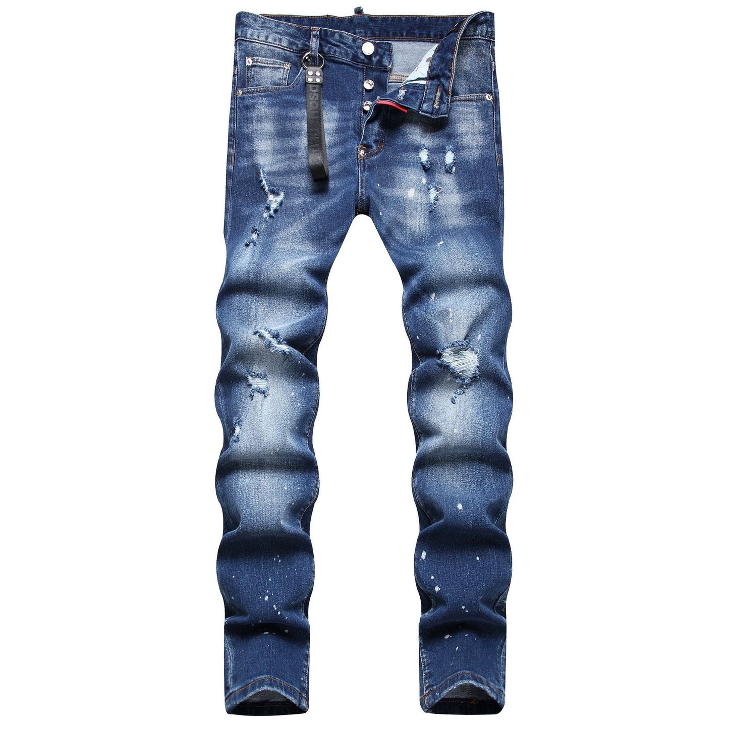 Men's Jeans Ripped Fashion Ornaments Trend - PratSN