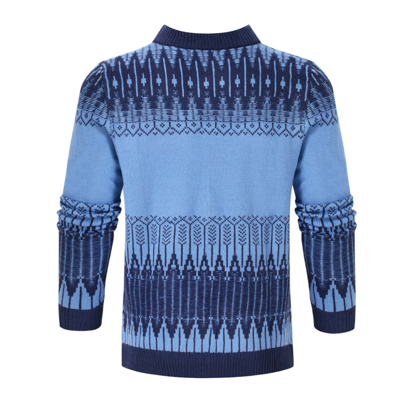 Men's Knitted Sweater Fashion Long - sleeved Pullover Tops Fall And Winter Clothing - PratSN